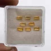 8 PCS 3x5mm 1.6 Ct Natural Mexican Fire Opal Octagon Cut Loose Gemstone Stone