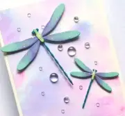 Dragonfly Die Cut Card Making Tags Scrapbook Cuts Nature Embellishment Applique