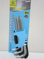 HEX KEY SET. ALLEN KEY. 9pcs set. BALL POINT ENDS. 1.5mm - 10mm;
