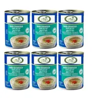 Eggplant Dip Baba Ghanoush (Ready to Eat) 6 Cans 13.5 oz. (380 g) بابا غنوج