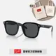 【RayBan 雷朋】膠框太陽眼鏡(RB4392D-601/87)