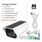 Solar Security IP Camera Battery Powered Outdoor Wireless WiFi CCTV Cam SD Card