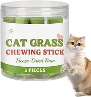 Cat Grass Sticks, Organic Catnip Chew Sticks, Natural Hairball Relief, 1.89 x 3.86 inches Dentistry Health Stress Relief Toy for Home and Travel, Interactive Training Aid