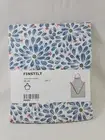 NEW IKEA FINSTILT Kitchen APRON Floral Blue & White 37" 100% COTTON Beautiful