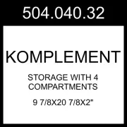 IKEA KOMPLEMENT Storage With 4 Compartments 504.040.32