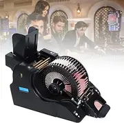 2 in 1 Automatic Card Shuffler and Dealer, Electric Casino Poker Card Shuffling Dealer for 8 Decks, Poker Card Splitting Machine for UNO, Texas Hold'em, Home, Blackjack