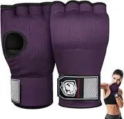 Gel Boxing Mittens - Half Finger Boxing Mittens, Boxing Hand Wrap | Shock-Absorbing Gel Hand Wraps, Multipurpose Stylish Hand Wraps, Portable Boxing Mittens for Training & Practice