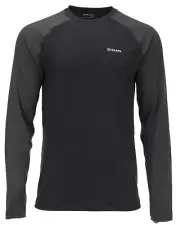 Simms Men's Lightweight Baselayer Top - Size 2XL - Black - New - Closeout