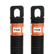 (P328) 28 in. Plug-End Extension Spring (0.244 in. No. 3 Wire) (Pack of 2)
