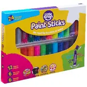 Little Brian Paint Sticks 24 Pack Assorted