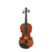 Violin Natural Acoustic Solid Wood Spruce Flame Maple Veneer Violin Fiddle with