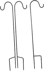 3pcs Iron Hooks for Garden Yard Outdoor Shepherd Hooks Multi-use Lantern for Garden Lanterns Bird Feeder Hanger Stand