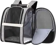 Texsens Pet Carrier Backpack with Window Blind for Small Cats Dogs, Ventilated Design, Safety Straps, Buckle Support, Collapsible, Designed for Travel, Hiking, Winter Outing, Outdoor, Go to Vet