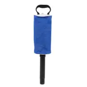 (blue)Portable Ball Picker Pick Up Bag Pocket Scooping Device Storage AN