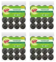 4 PACK - Scotch-Brite Stainless Steel Extra Large Scrubbers, 16 ct.