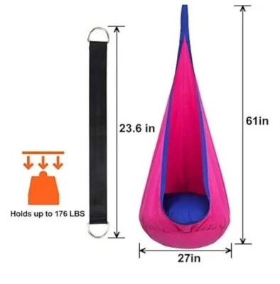 Kids Pod Swing Seat, Hanging Hammock Chair Sensory Swing