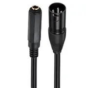 6.35mm 1/4 Inch to XLR Microphone Adapter Cable, Stereo 6.35mm Female to XLR Female & Male Audio Connector for Mixer Female to XLR male