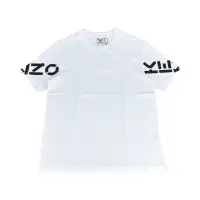 在飛比找momo購物網優惠-【KENZO】KENZO袖筒黑字LOGO綿質圓領短袖T恤(男