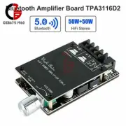AUX Bluetooth 5.0 50W*2 HIFI Power + Filter Digital TPA3116 Amplifier Stereo AMP