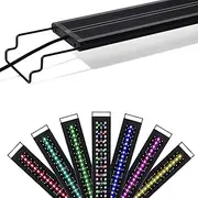Upgraded Version Fish Tank Light, Abeststudiom LED Aquarium Light with Timer WRGB Full Spectrum Aquarium Lamp for Coral Aquatic Plants and Freshwater Aquarium (52W (for 120-140CM))
