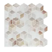 Tiles 3D Peel and Stick Wall Tile Shell Mosaic 10 Sheets