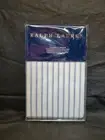 RALPH LAUREN BRENNON 2pc STANDARD PILLOWCASES SUMMER BLUE-WHITE STRIPE NIP