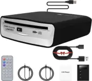 External USB CD Player for Car Portable Plug In CD Player with Remote Control