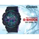 CASIO 時計屋 G-SHOCK GA-100BL-1A 霓虹復古運動男錶 防水200米 世界時間 GA-100BL