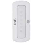 Crest Rechargeable 100 Lumens LED Light Compact w/ Motion Sensor Lamp White