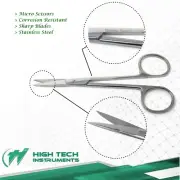 Small Sharp Scissors For Sewing Embroidery Crafts 4.5" Stainless Steel Straight