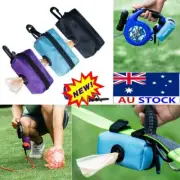 Pet Dispenser Waste Dog Poo Puppy Pick-Up Bags Poop Bag Holder Hook Pouch DS