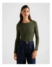 [Forever New] Miller Crew Neck Rib Top in Green