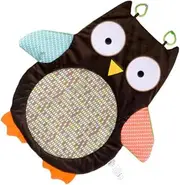 KICHOUSE Baby Playmat Owl Design Non-Slip Crawling Mat Soft Texture Safe for Boys and Girls 1pc Floor Pad for Living Room/Bedroom