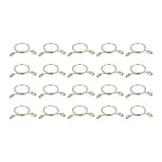 Fuel Line Hose Clips, 20pcs 19mm 65Mn Steel Tubing Spring Clamps