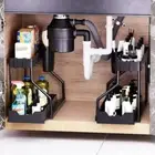 2 Layer Spice Condiments Holder Washing Machine Storage Shelf Microwave