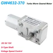 Turbo Worm Gear Motor Self-Locking DC6V 12V Reversible High Torque Speed Control