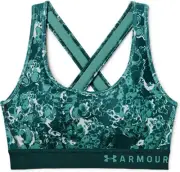 NWT Womens Size XS Under Armour Mid Crossback Print Sports Bra