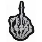 Middle Finger Embroidered Iron on Sew on Patch Badge For Clothes