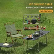 Stainless Steel Folding Table Portable Outdoor Vacation Party Camping Picnic New