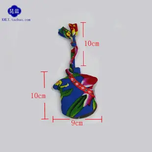 民族風手工布藝花衣服旗袍小棉襖鑰匙包可愛云南創意紀念品小禮物