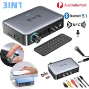 2IN1 Bluetooth 5.1 Audio Transmitter Receiver Wireless Music Adapter Microphone