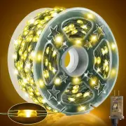 164 FT 500 LED Christmas Lights Outdoor,Green Wire Outdoor Fairy Lights Plug ...
