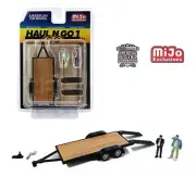 Haul-N-Go set 1 Trailer (diecast) + 2 figures - 1/64 American Diorama