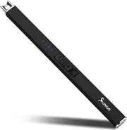 SUPRUS Electric Arc Windproof Lighter Flameless USB Rechargeable Lighter with Safety Lock for Candle BBQ Camping Black