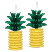 Pineapple Paper Lanterns 10 Inches 2 Pack Luau Party Supplies Decorations