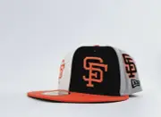 New Era SF Giants Logo Pinwheel 59FIFTY MLB Fitted Cap Hat 7 1/2 Multicolor NEW