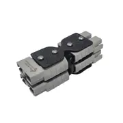 Blue Bar 50 amp Anderson Style Plug Double to Double Grey Mini Adaptor