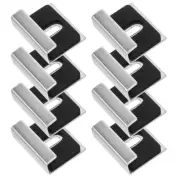 8 Pcs Glass Holder Mirror Clips Support Frameless Retainer Wall Hanging Kit