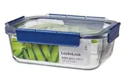 Lock & Lock Top Class Glass Rectangular Container with Tritan Lid 2L
