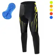 Men's Bike Pants Bike Bottoms Mountain Bike MTB Road Bike Cycling Sports Graphic 3D Pad Breathable Quick Dry Moisture Wicking Yellow Red Polyester Spandex Clot